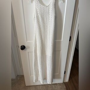 Quinn White Sleeveless Maxi Dress